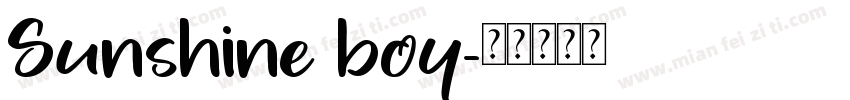 Sunshine boy字体转换